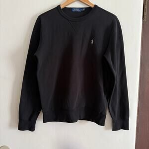 POLO Ralph Lauren | Men's Black Crewneck Sweatshirt  Gray Pony  Small